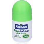 Deodoranti 50 ml scontati roll on per per tutti i tipi di pelle all'aloe vera per Donna Forhans 