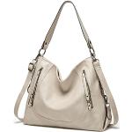 Borse hobo vintage bianche in similpelle per Donna 