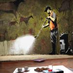 Fotomurale - Banksy - Cave Painting 300x210cm Cart