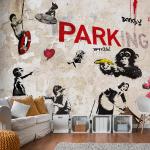 Fotomurale - [banksy] Graffiti Collage 400x280cm C
