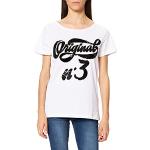 Magliette & T-shirt bianche XL con paillettes mezza manica con scollo rotondo per Donna Fracomina 