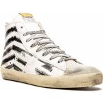 Sneakers alte larghezza E bianche numero 50 di gomma con stringhe per Donna Golden Goose Francy 