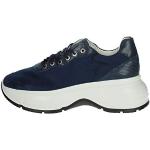 Sneakers larghezza E casual blu numero 36 platform per Donna Frau 