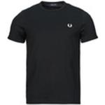 Magliette & T-shirt nere XL mezza manica con manica corta per Uomo Fred Perry 
