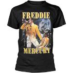 Vestiti ed accessori estivi neri XL taglie comode di cotone per Uomo Freddie Mercury 
