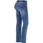 Jeans blu scuro XL in denim a vita bassa per Donna Freddy WR.UP 