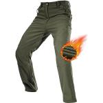 Pantaloni da lavoro verdi di pile impermeabili da caccia per Uomo Free Soldier 