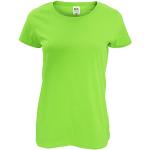 Magliette & T-shirt verde lime L mezza manica con manica corta per Donna Fruit of the Loom 