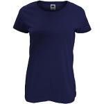 Magliette & T-shirt blu scuro M mezza manica con manica corta per Donna Fruit of the Loom 