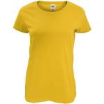 Magliette & T-shirt S a tema girasole mezza manica con scollo rotondo per Donna Fruit of the Loom 