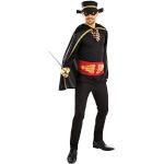 Fun Shack Costume Zorro Adulto, Costume Zorro Uomo, Zorro Costume Adulto Con Mantello Zorro Adulto E Cappello Zorro Adulto E Maschera Zorro Adulto, Vestito Zorro Adulto L