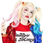 Funidelia | Parrucca di Harley Quinn - Suicide Squad UFFICIALE per donna Supereroi, DC Comics, Suicide Squad, Super Cattivi, accessorio per costume