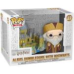 Funko Pop Town: HP Anniversary - Albus Dumbledore With Hogwarts - Albus Silente - Harry Potter- Figura in Vinile da Collezione - Idea Regalo - Merchandising Ufficiale - Movies Fans