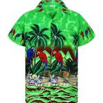 Camicie hawaiane verdi XL per Uomo 