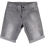 Shorts scontati grigi di cotone Bio traspiranti per Uomo G-Star 3301 