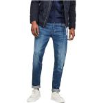 Jeans scontati indaco in twill tapered 5 tasche per Uomo G-Star 3301 
