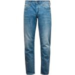 Jeans elasticizzati scontati indaco in twill tapered sostenibili per Uomo G-Star 3301 