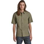 Camicie hawaiane scontate verdi S di cotone mezza manica per Uomo G-Star 