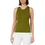 Magliette & T-shirt Slim Fit scontate verdi M di cotone Bio sostenibili senza manica per Donna G-Star 