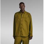 Camicie oversize scontate verdi L taglie comode in poliestere per Uomo G-Star 
