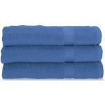 Asciugamani blu elettrico 60x100 di spugna 3 pezzi da bagno Gabel 