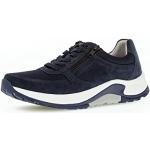 Sneakers basse larghezza E casual blu numero 43,5 con stringhe con tacco fino a 3 cm per Uomo Gabor Rollingsoft 
