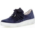 Sneakers larghezza E casual blu navy numero 37 in pelle di camoscio con stringhe per l'estate platform per Donna Gabor 