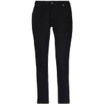 Jeans elasticizzati neri 7 XL di cotone tinta unita con paillettes per Donna 