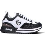 Sneakers larghezza E scontate eleganti nere numero 38 di tessuto sintetico con tacco da 3 cm a 5 cm platform per Donna 