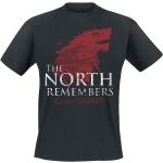 Game Of Thrones - House Stark - The North Remembers - T-Shirt - Uomo - nero