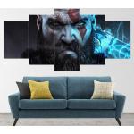 Gamer 5 pezzi Kratos God Of War Figure Game Wall Art Modular Poster Immagini su tela Dipinti HD Home Decor Decorazione del soggiorno