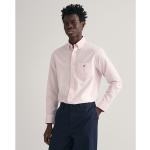 Camicie Oxford scontate rosa XL in poliestere per Uomo Gant 