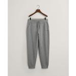 Pantaloni tuta scontati grigi 3 XL taglie comode di cotone per Uomo Gant Shield 