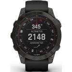Orologi da polso touch screen grigio scuro con GPS da nuoto modello militare per Donna Garmin Fenix 7 
