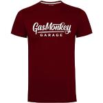 Gas Monkey Garage T-Shirt Large Script Logo Red-M