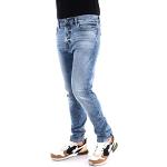Gas Jeans 5 Tasche Fit Skinny Sax Zip Rev 351418031070 Blu