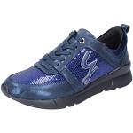 Sneakers larghezza E casual blu numero 36 con paillettes per Donna Gattinoni 