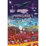 Poster scontati multicolore di videogiochi GB eye Minecraft 