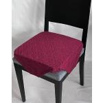 Cuscini bordeaux 38x38 cm in poliestere 6 pezzi per sedie 