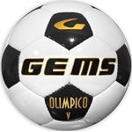 GEMS UL01-0310 Olimpico Pallone da calcio ricreativo Bianco/Nero 5