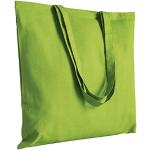 Shopping bags verde mela in tessuto riutilizzabili per Donna Generico 