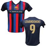 Generico Maglia Robert Lewandowski 9 Home Barcellona Ufficiale Autorizzata T-Shirt con Taglie da Adulto e Bambino (XL-Adulto)