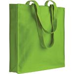 Shopping bags verde mela di tela riutilizzabili per Donna Generico 