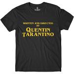 Generico T-Shirt Written And Directed BY Quentin Tarantino Fan Art Film Poster Originale - 100% Cotone Uomo Unisex (S, s)