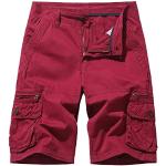 Pantaloni rossi XL taglie comode con glitter da jogging per Uomo 