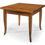 GEOFFREY - tavolo da pranzo allungabile a libro in legno massello 100x100/200