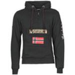 Felpe scontate nere XL per Uomo Geographical Norway 