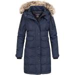 Giacche invernali blu navy XL di eco-pelliccia per Donna Geographical Norway 