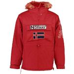 Parka rossi XL in twill per Uomo Geographical Norway 
