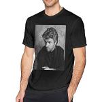 George Michael Man's Crew Neck T-Camicie e T-Shirts Casual Tops Tee Black Yoga Cotton (Large)